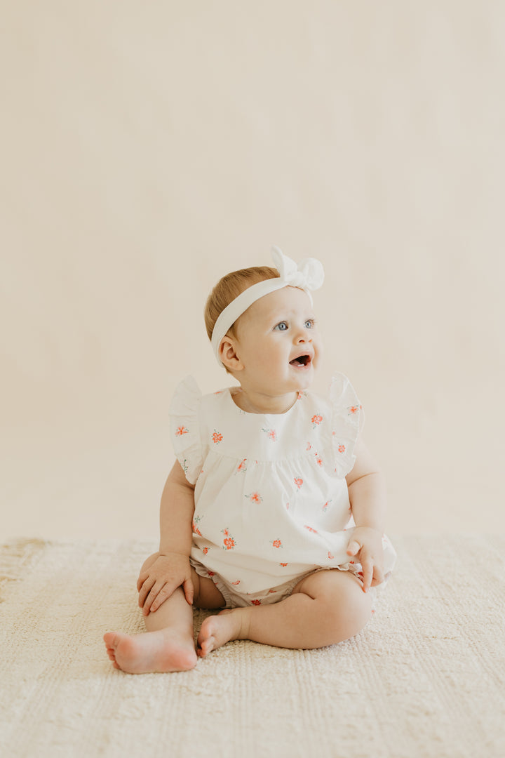 Pink Posies | Organic Ruffle Set
