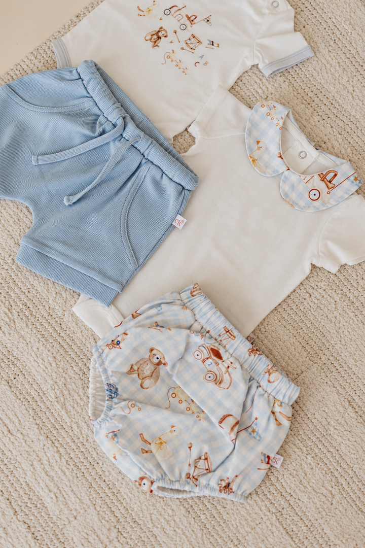 Sky Ribbed Shorties