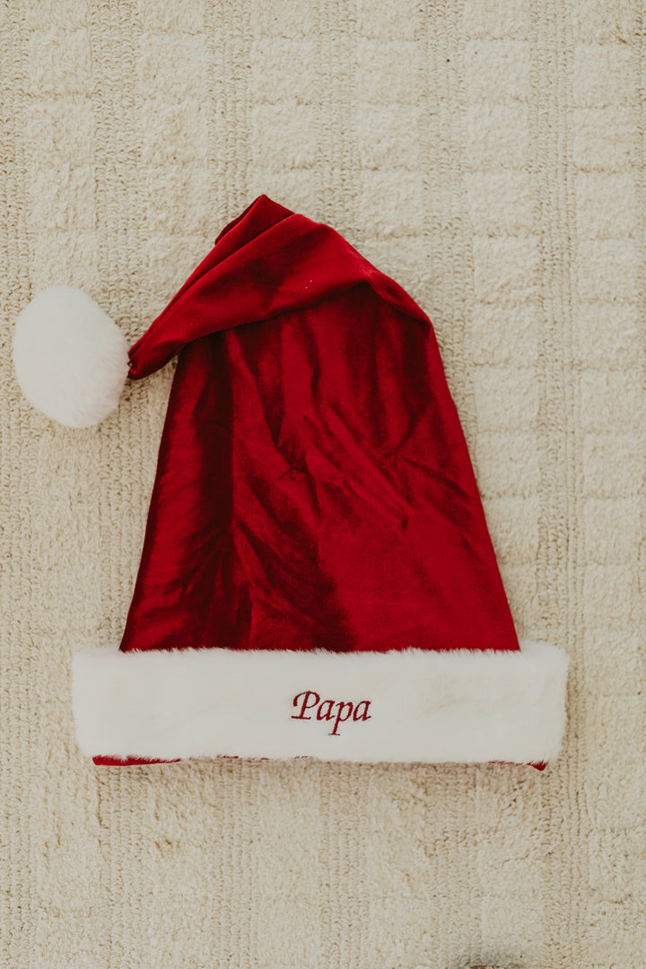 Luxe Personalised Family Santa Hats