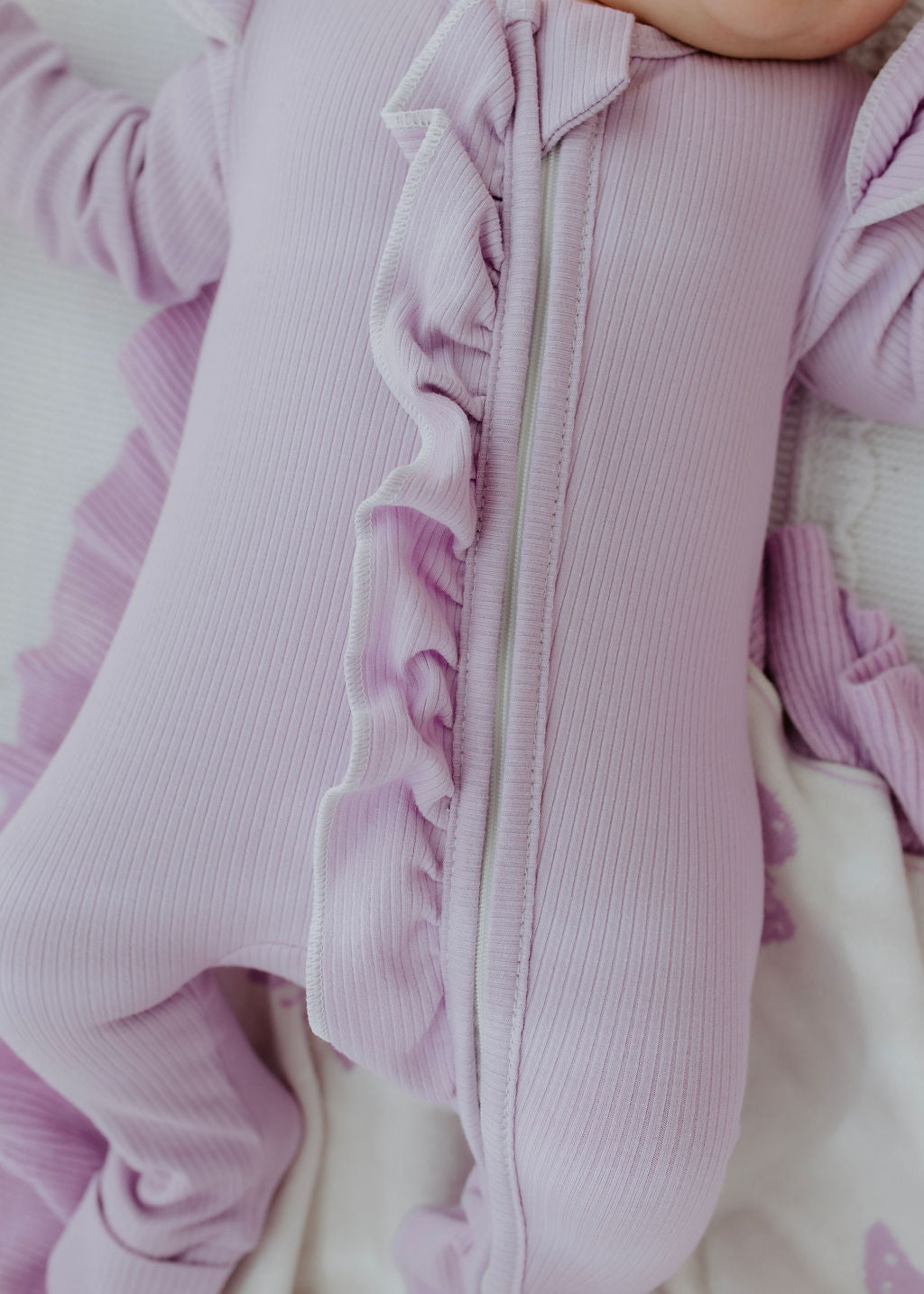 Lavender Ribb Zipsuit