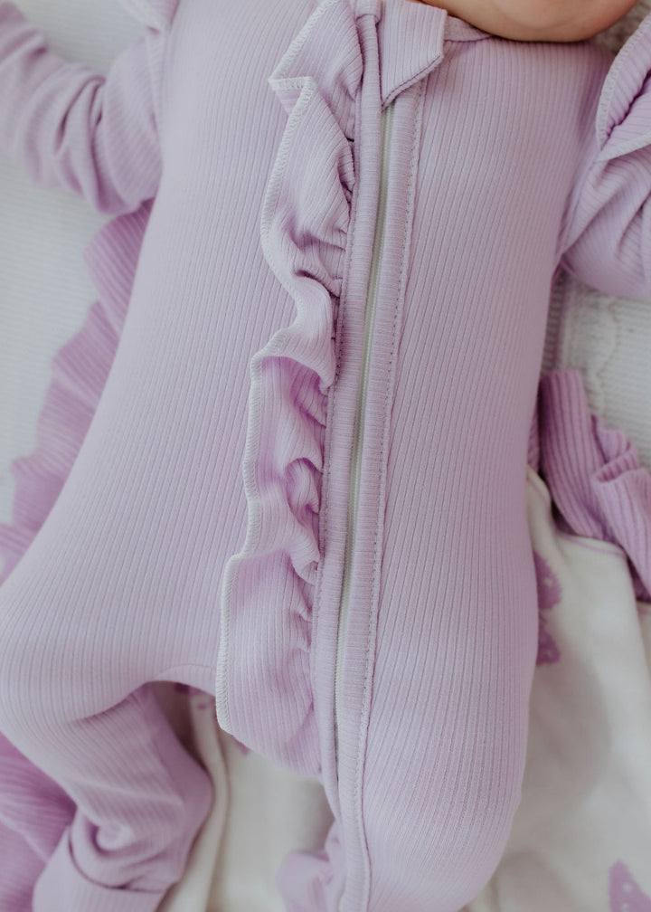 Lavender Ribb Zipsuit