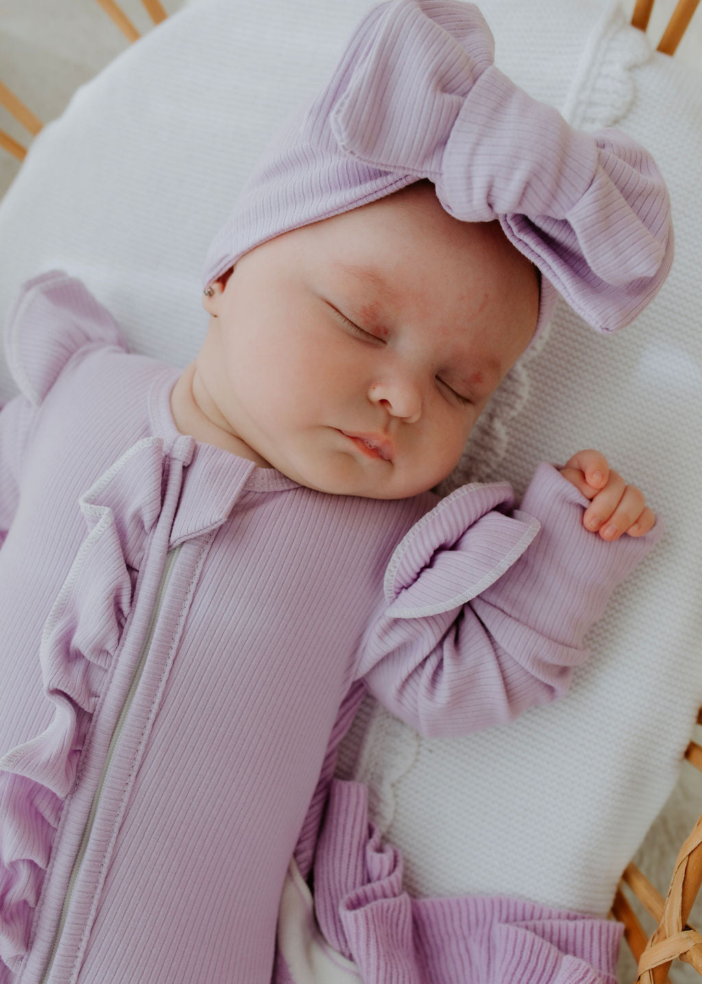 Lavender Ribb Zipsuit