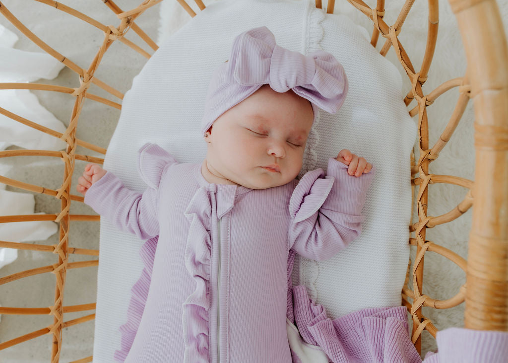 Lavender Ribb Zipsuit
