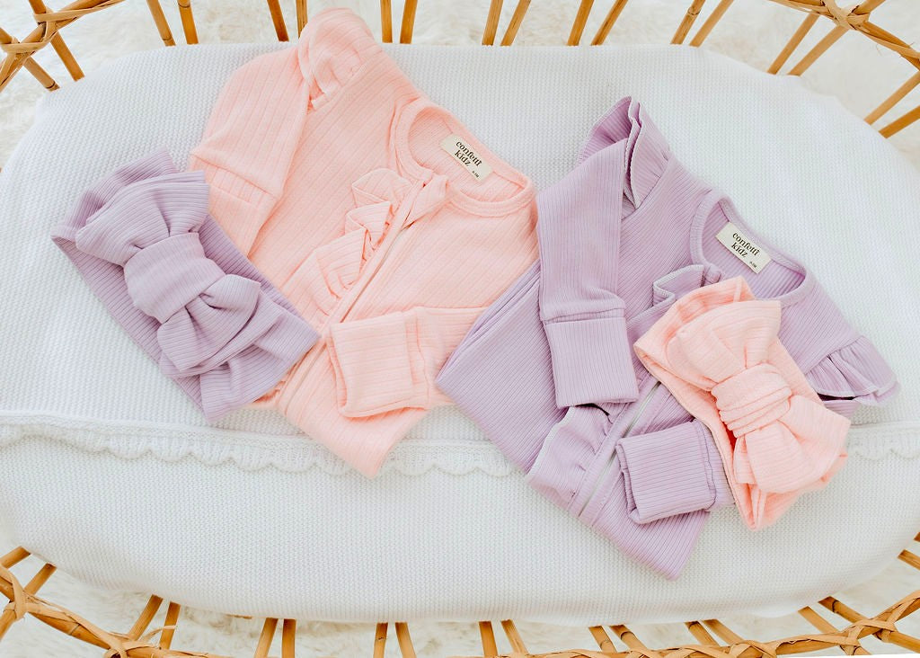 Oversized Top Knot | Candy Pink Pointelle
