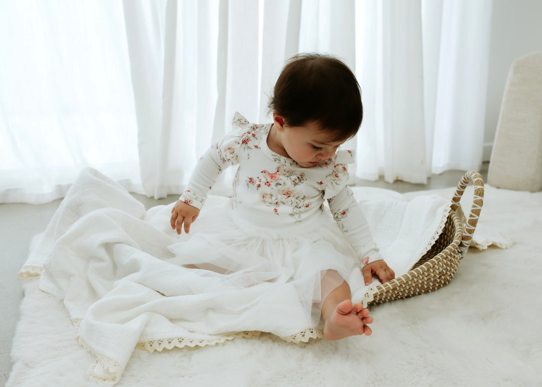 Rose Garden - Onesie tutu dress