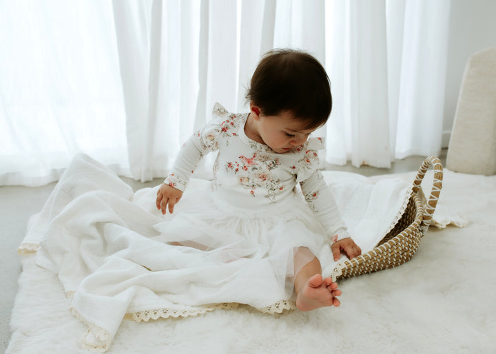 Rose Garden - Onesie tutu dress