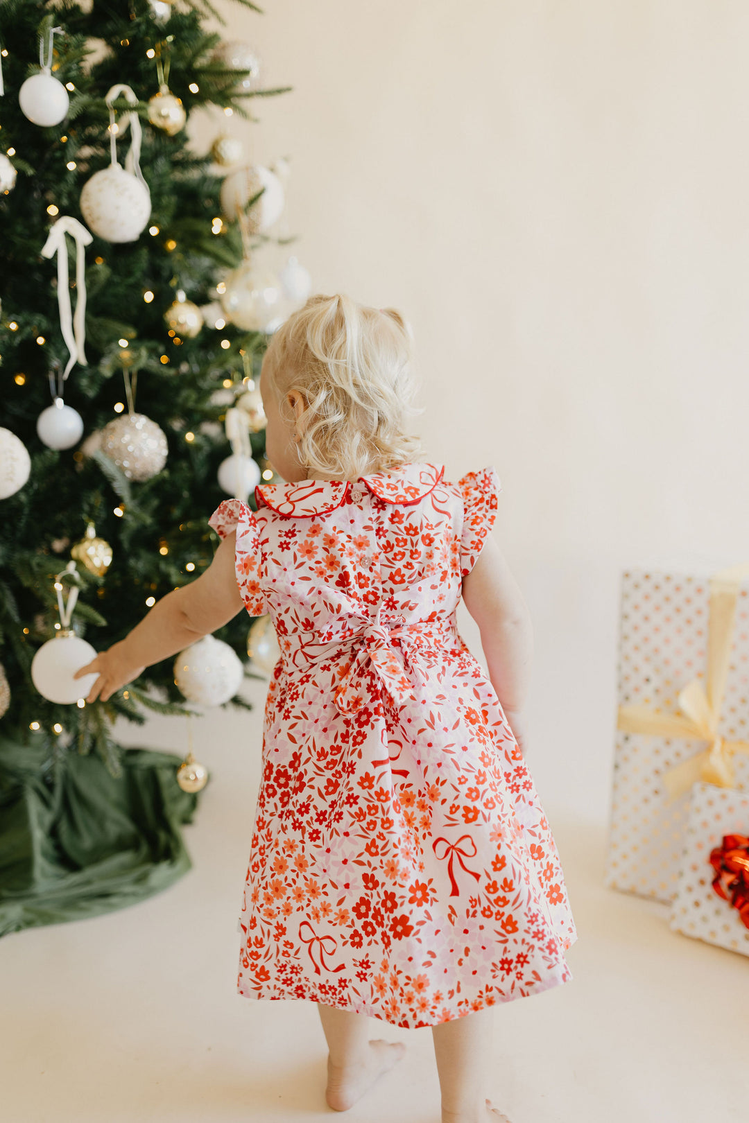 Sugarplum Shirred Dress