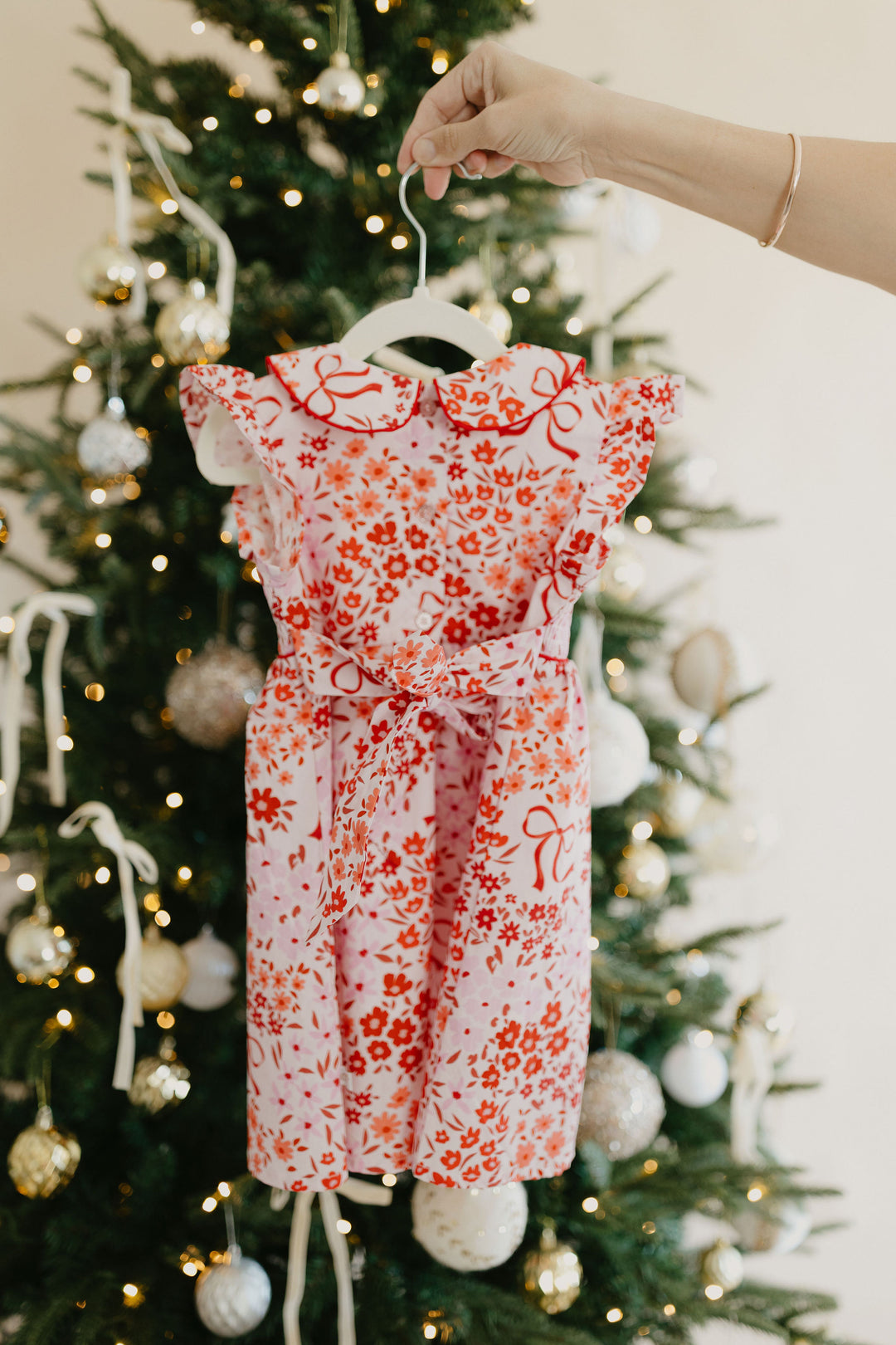 Sugarplum Shirred Dress