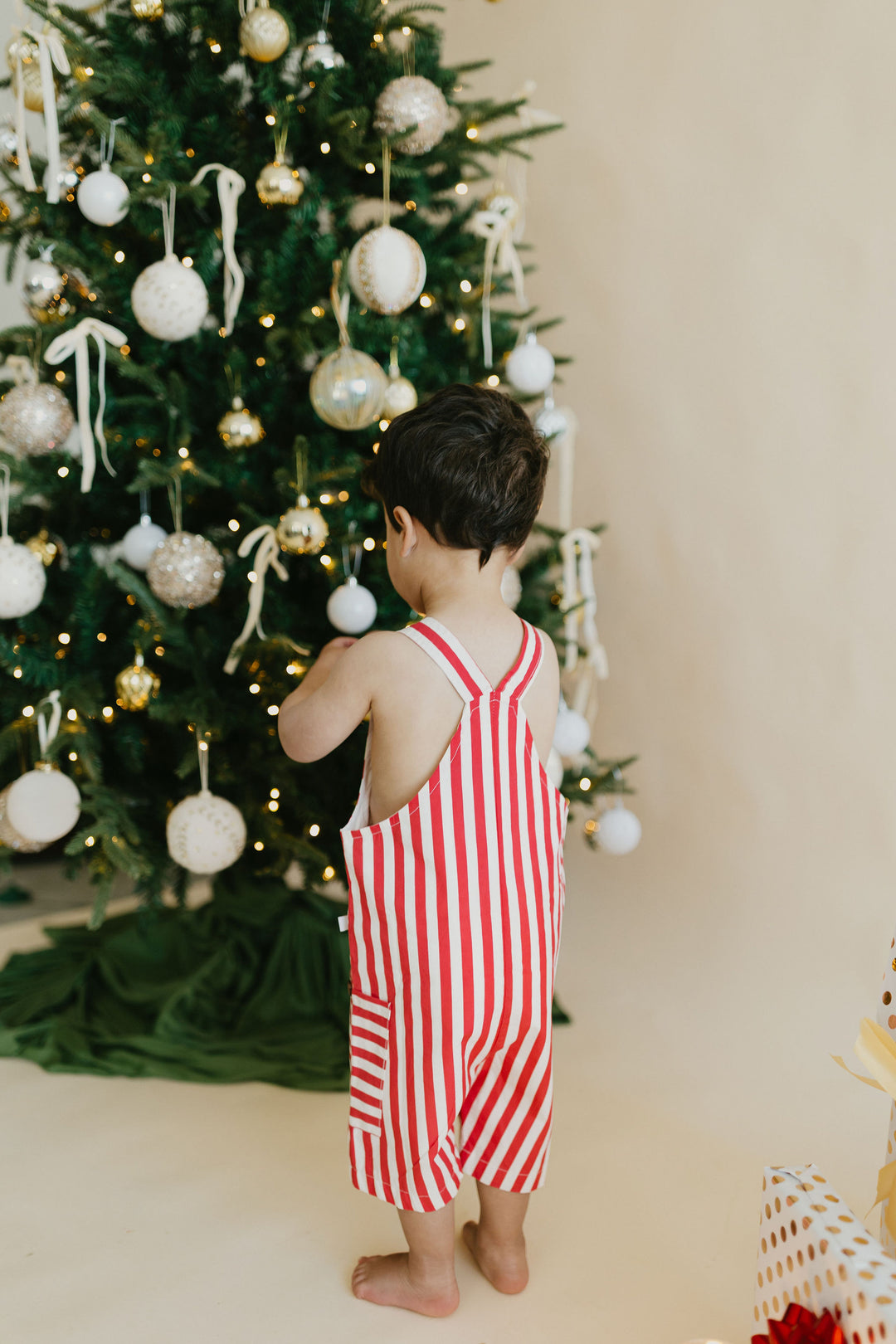 Shortalls | Peppermint Stripe