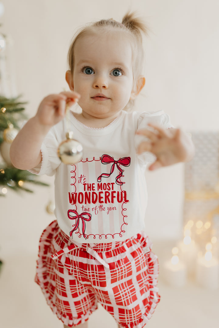 Candy Cane Check Shorts