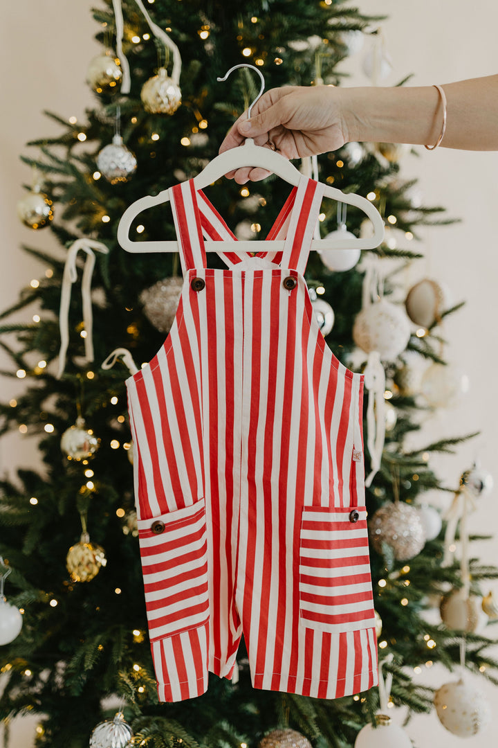 Shortalls | Peppermint Stripe