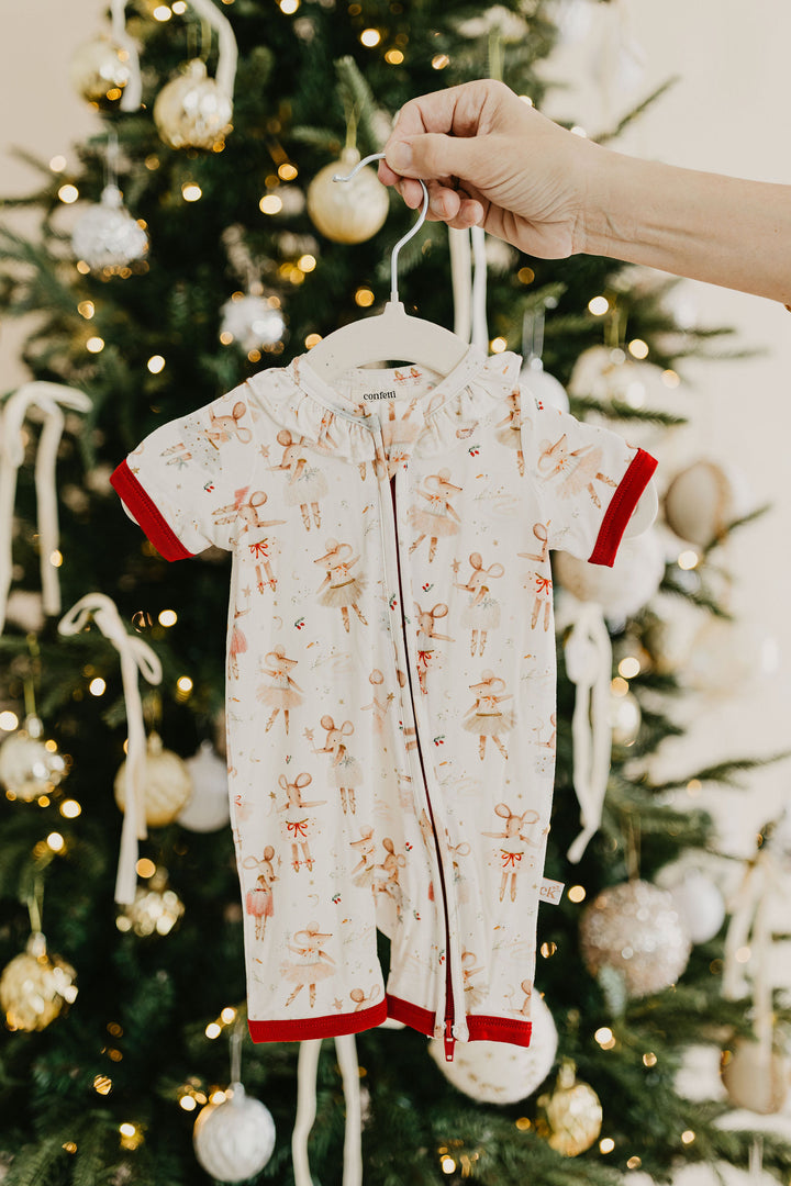 Swan Lake Mouse | Bamboo Zip Romper