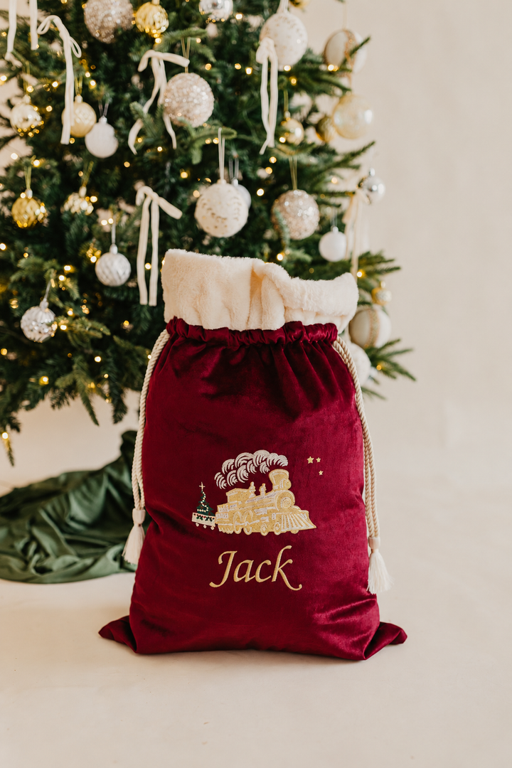 Deluxe Embroidered Santa Sack | Polar Express