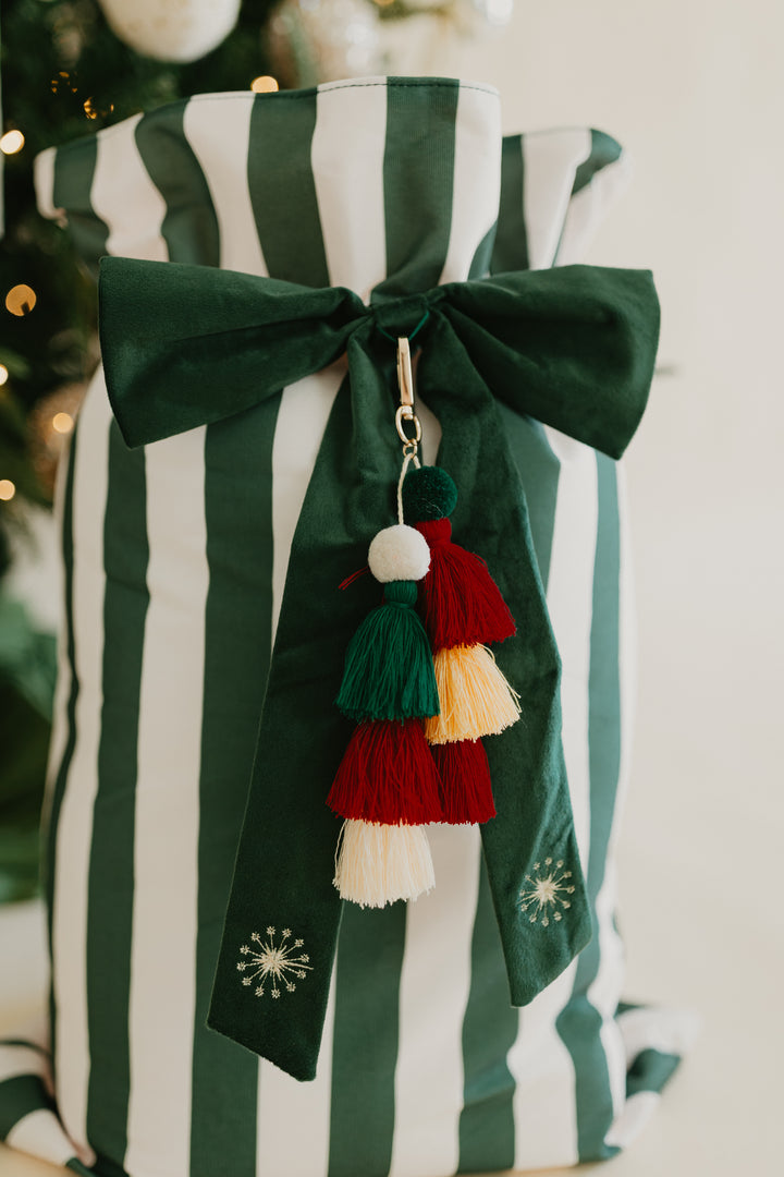 Heirloom Santa Sack | Evergreen Stripe
