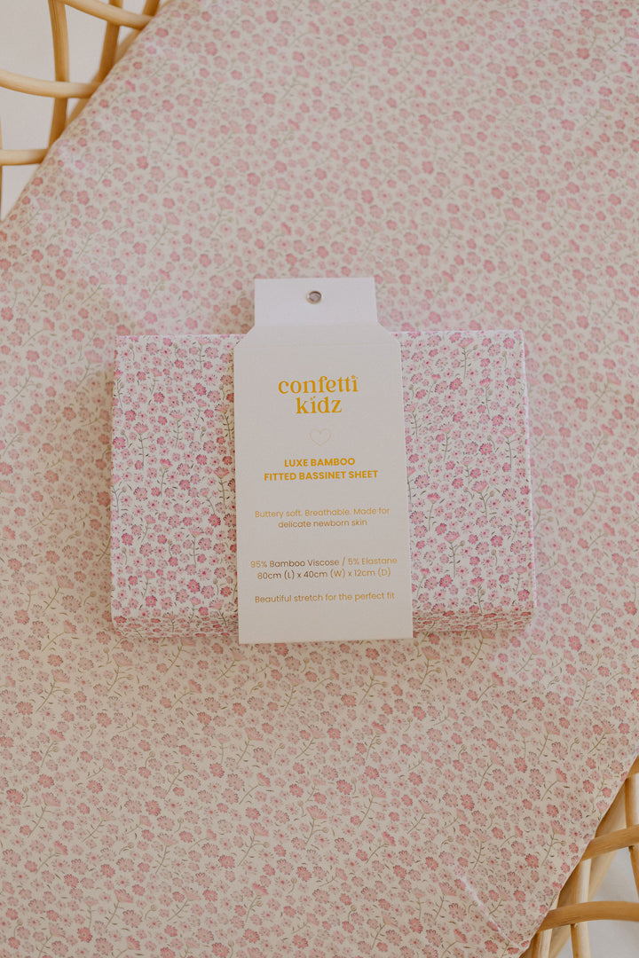 Seashell Bloom | Bassinett Sheet/Change Pad Cover