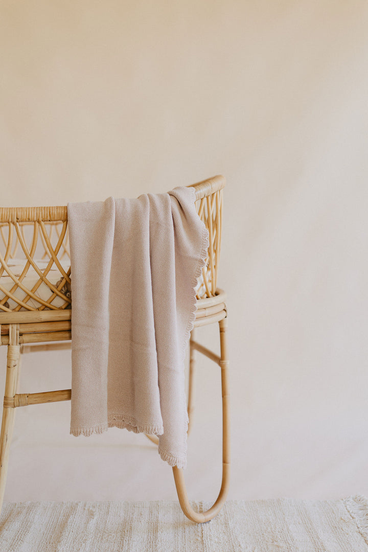 Heritage Knit Blanket | Biscotti