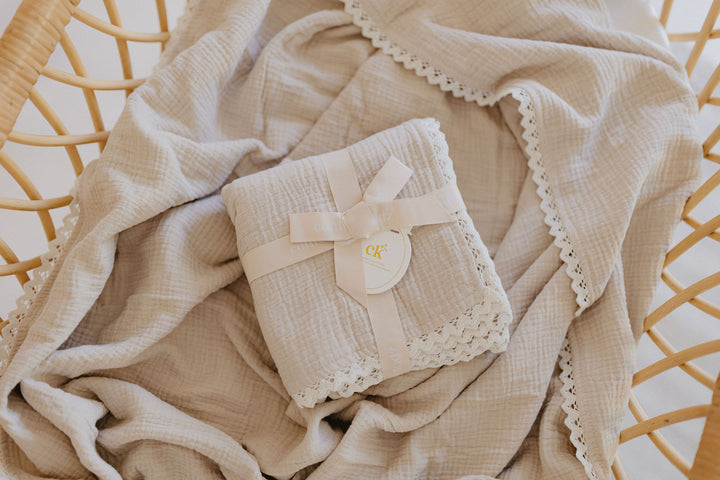 Heritage Knit Blanket | Biscotti