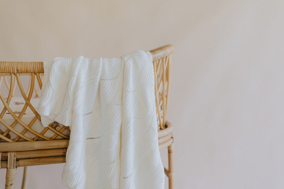 Keepsake Knit Blanket | Milk