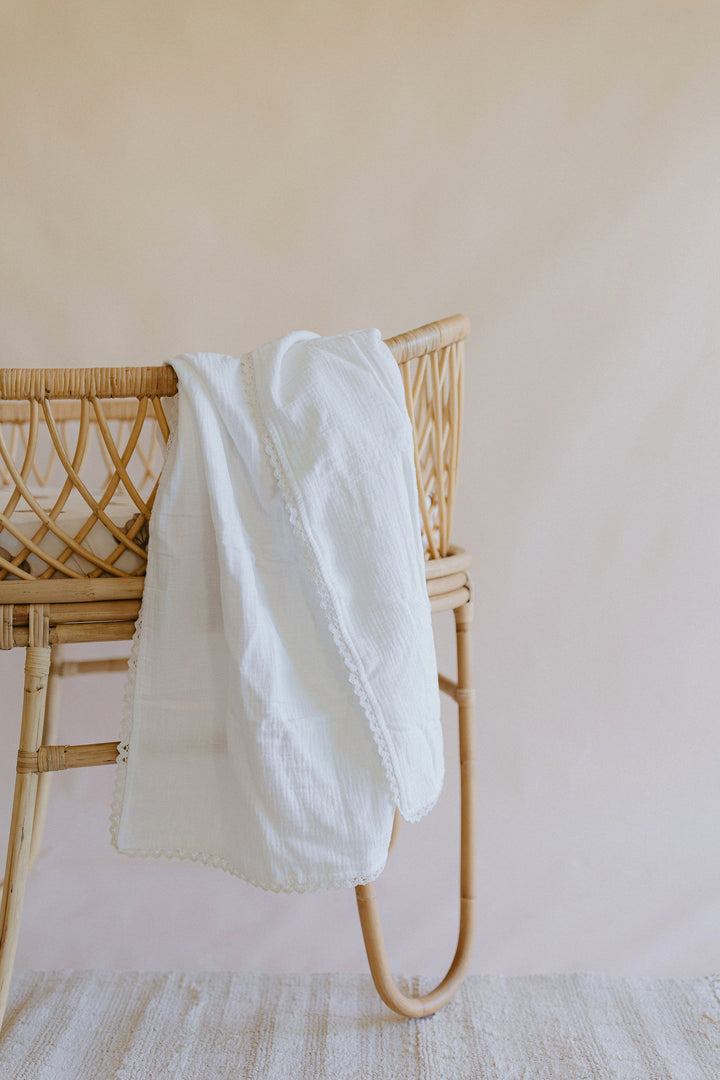 Classic Muslin Blanket | White