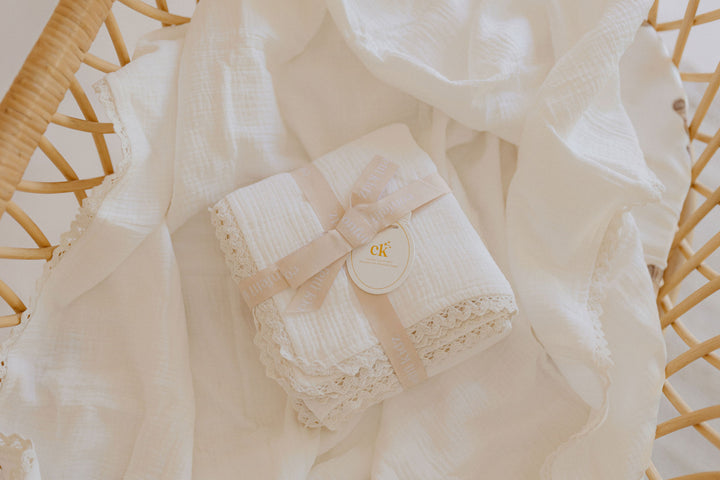 Classic Muslin Blanket | White