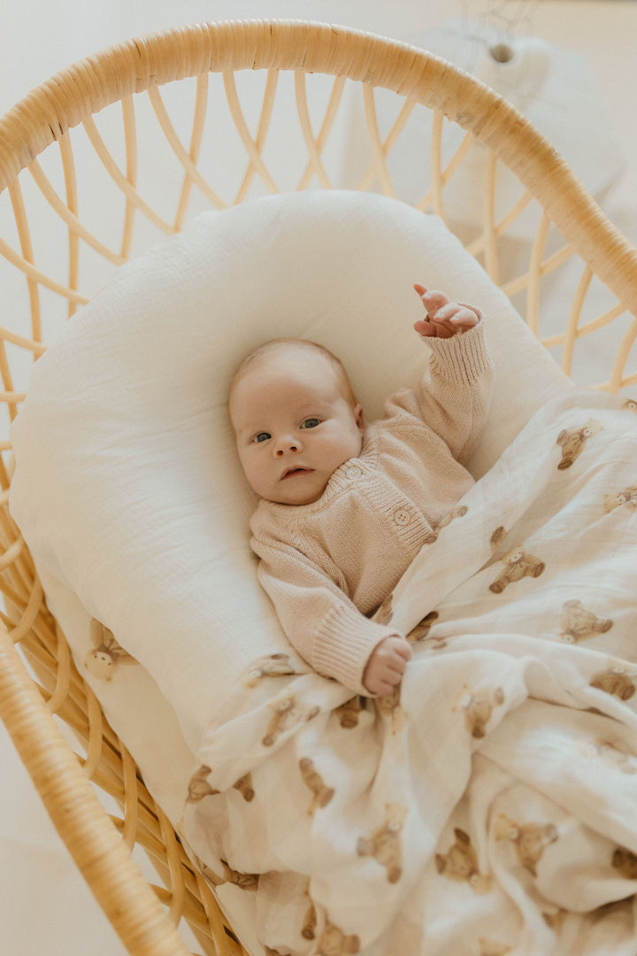 Gingham Teddy | Bamboo Cloud Wrap