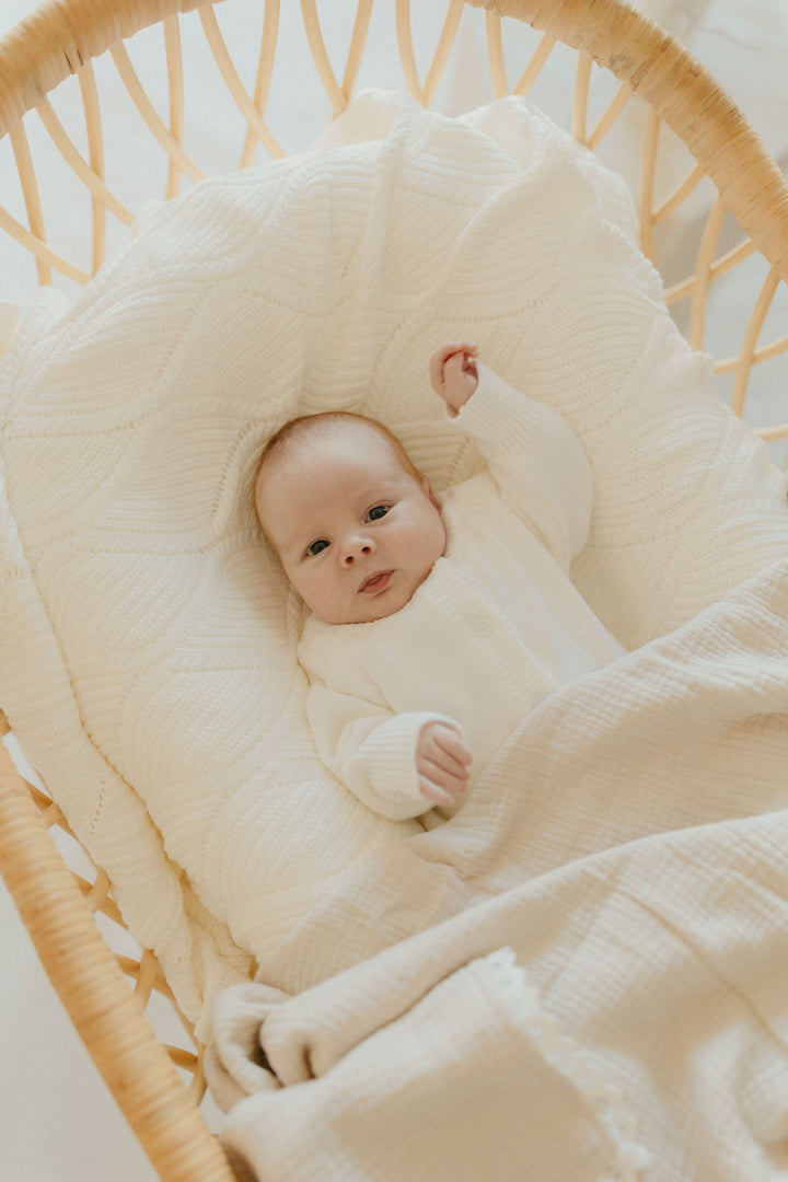 Classic Knit Romper | Milk
