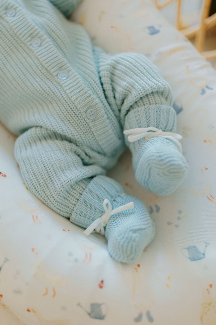 Baby Knit Booties | Traditional Blue