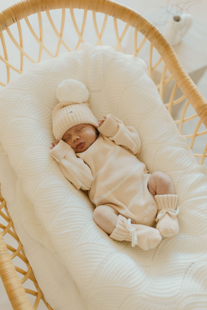 Baby Knit Beanie | Sand