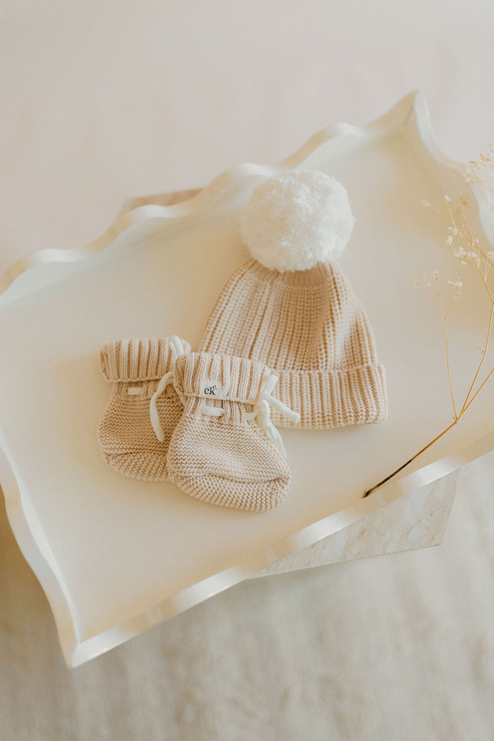 Baby Knit Beanie | Sand