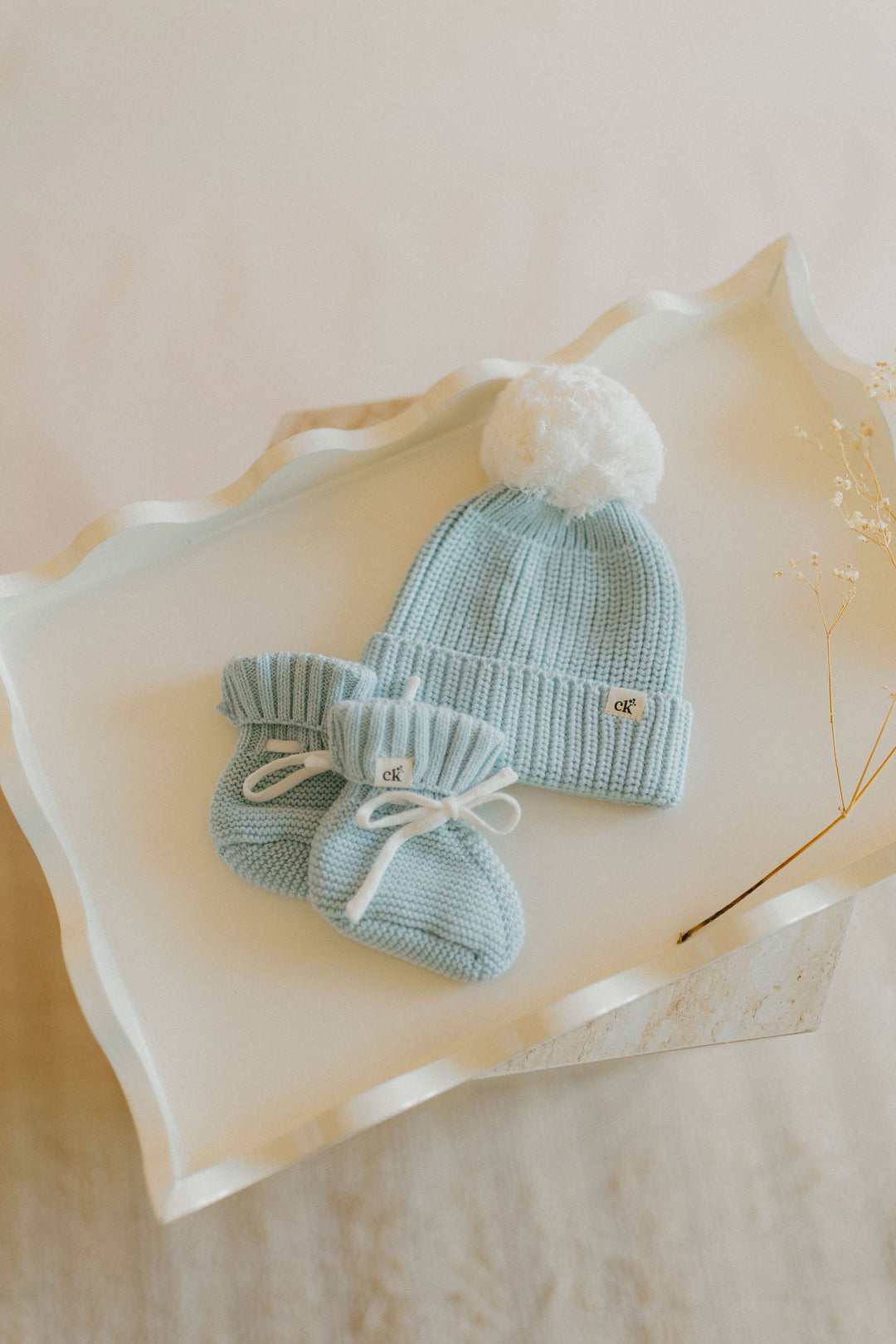 Baby Knit Booties | Traditional Blue