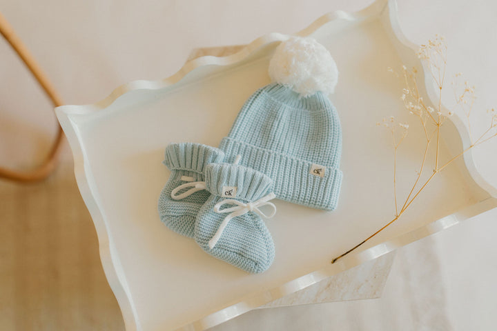 Baby Knit Beanie | Traditional Blue