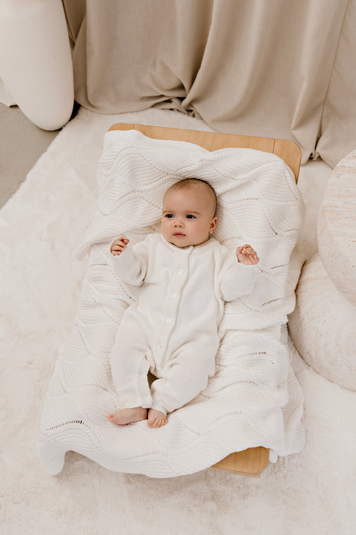 Classic Knit Romper | Milk