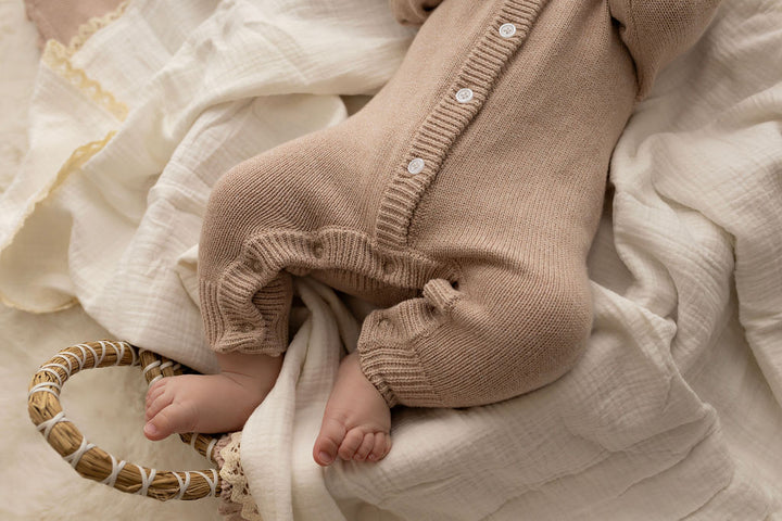 Classic Knit Romper | Biscotti