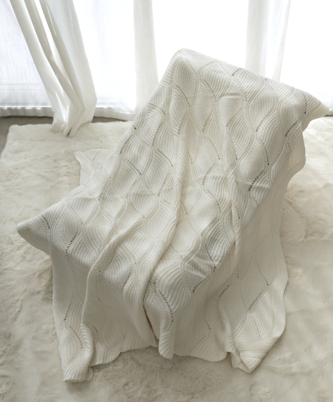 Keepsake Knit Blanket | Milk
