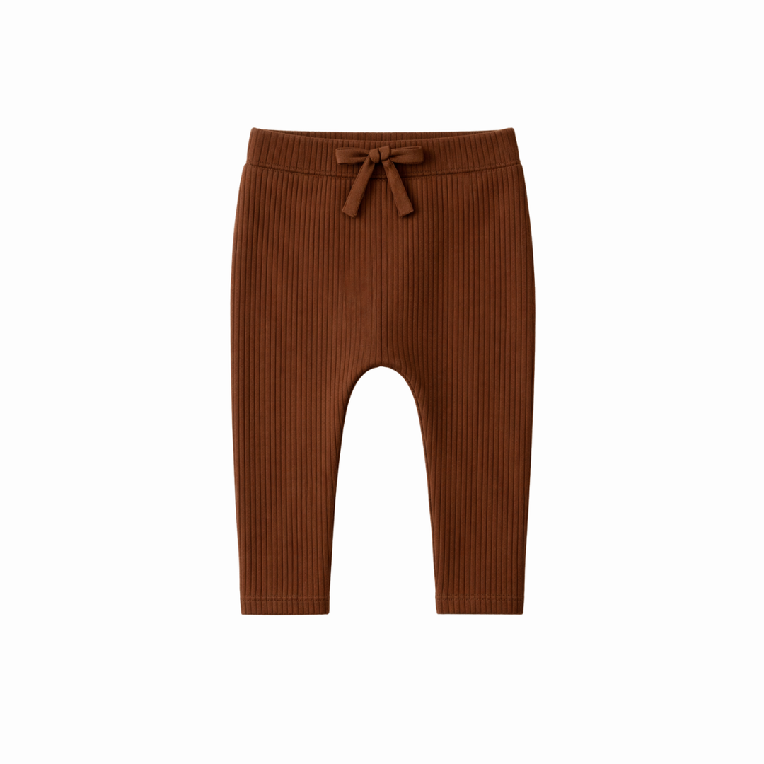 Chocolate Ribbed Leggings