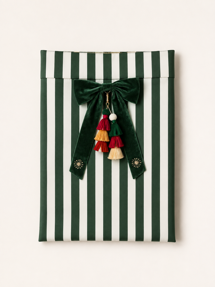 Heirloom Santa Sack | Evergreen Stripe