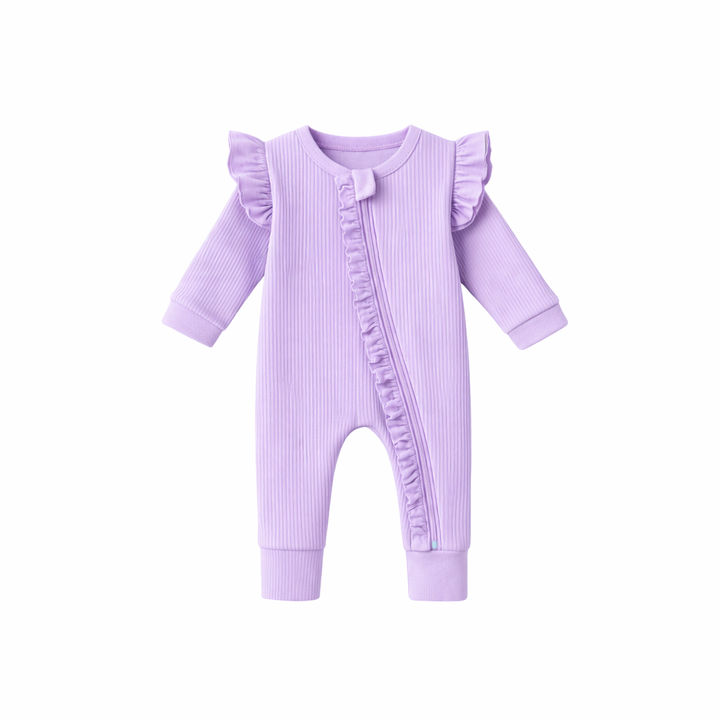 Lavender Ribb Zipsuit