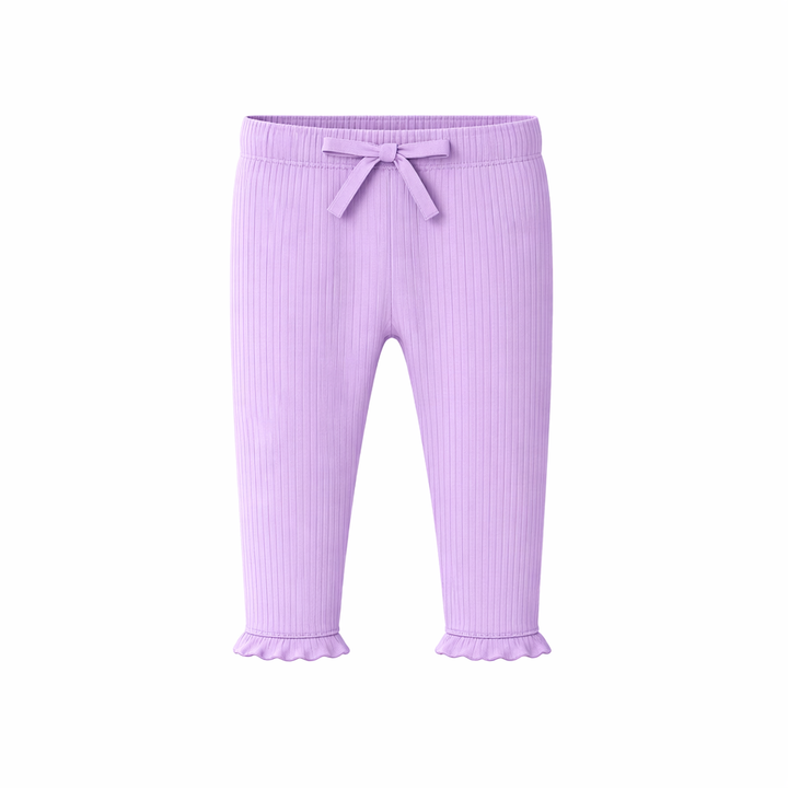Lilac Ribbed Leggings