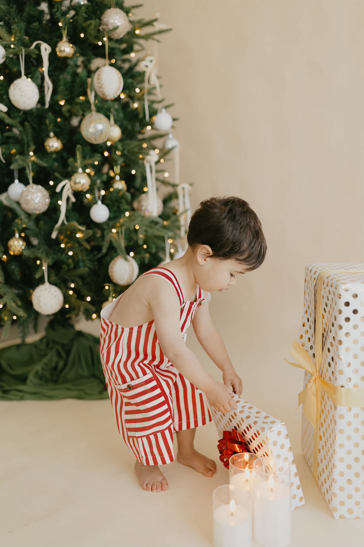 Shortalls | Peppermint Stripe