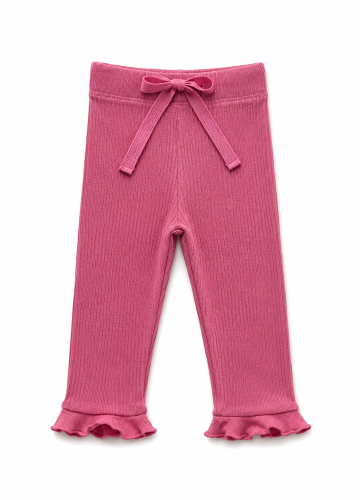 Rose Ribbed Leggings