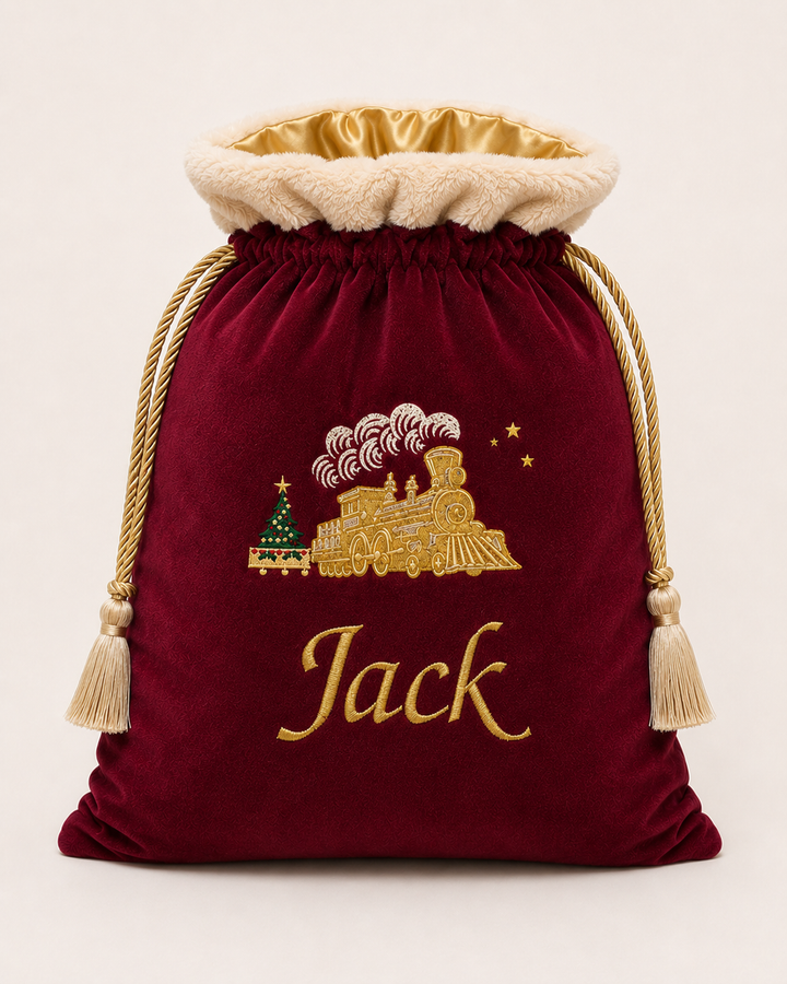 Deluxe Embroidered Santa Sack | Polar Express