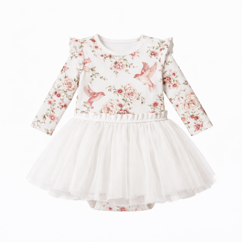 Rose Garden - Onesie tutu dress