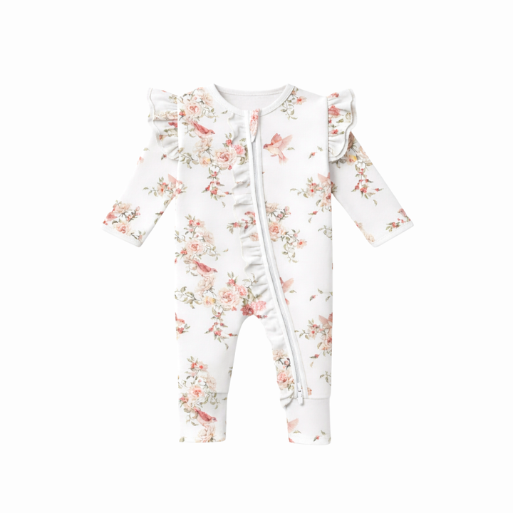 Rose Garden - Bamboo Zipsuit