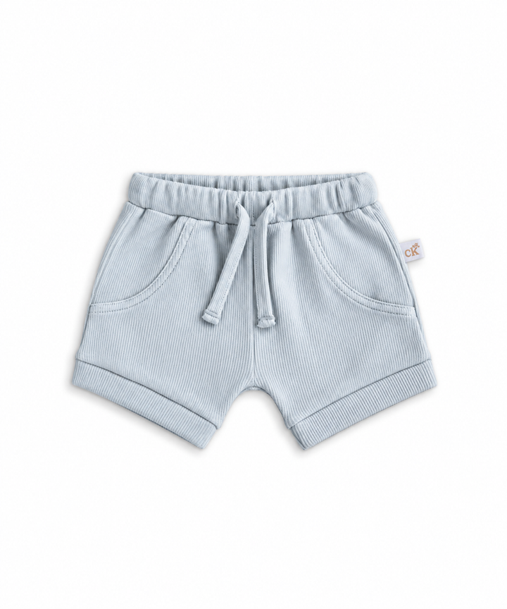 Sky Ribbed Shorties