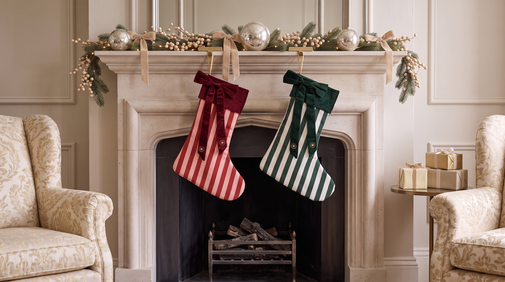 Heirloom Stocking | Evergreen Stripe