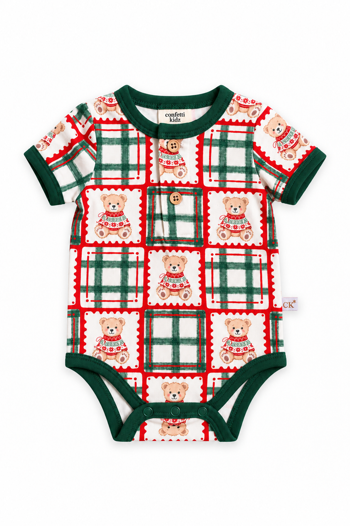 Christmas Teddy | Bamboo Bodysuit