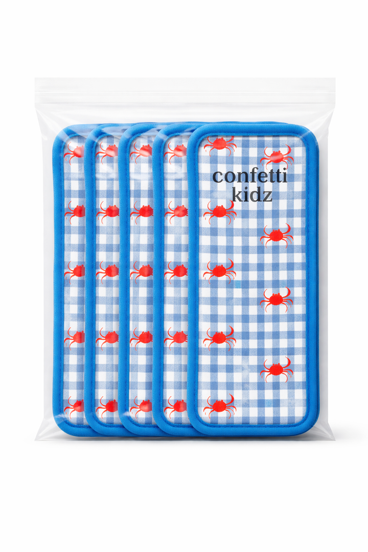 Ice Block Sleeves - Crabby Club (Pack of 5)