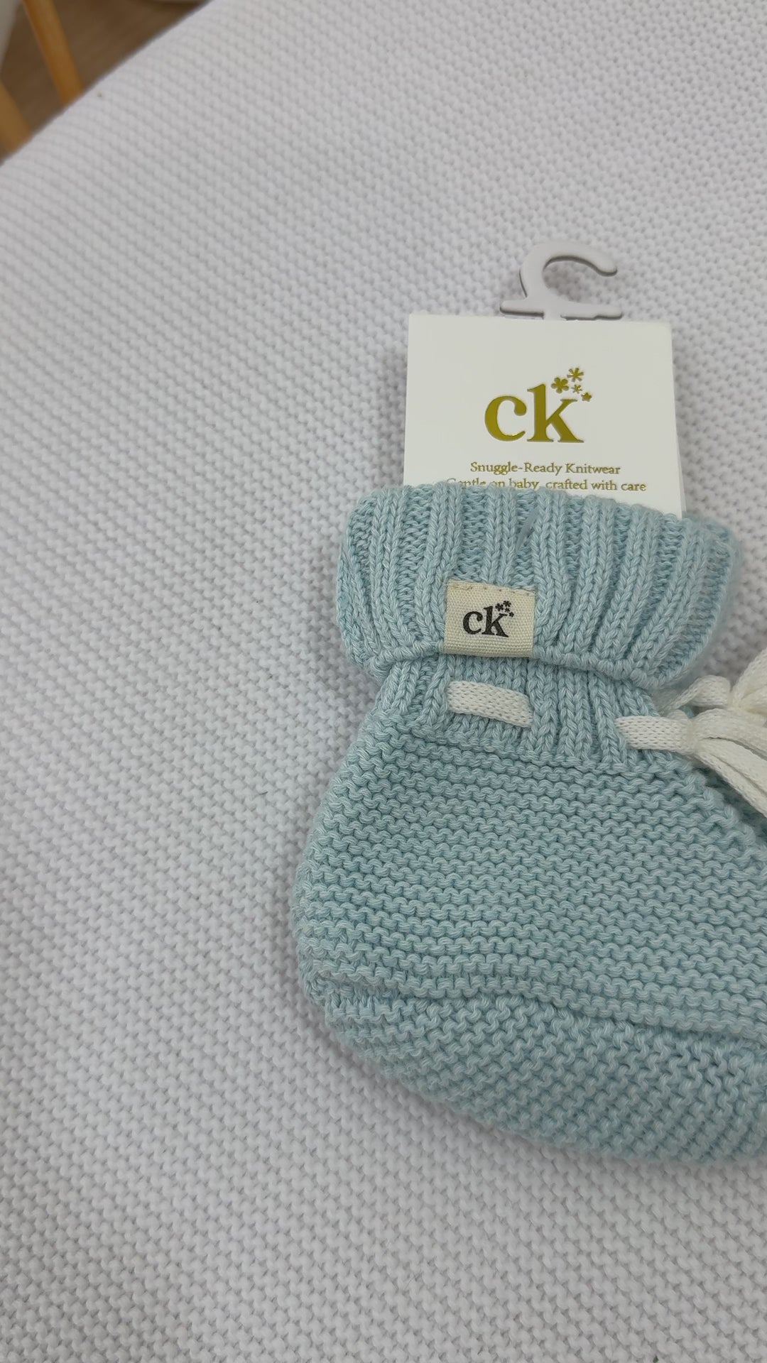 Baby Knit Booties | Traditional Blue