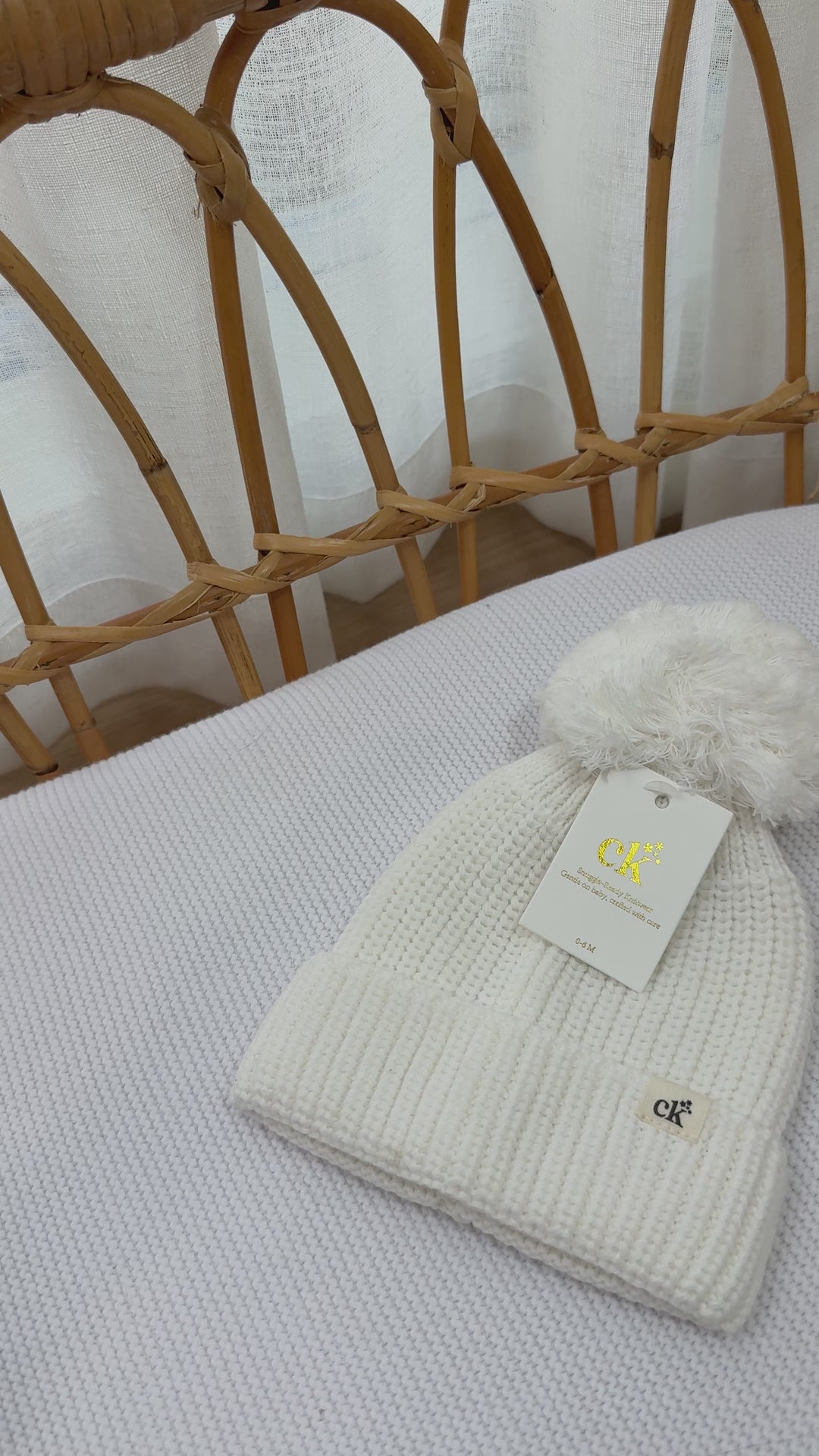 Baby Knit Beanie | Milk