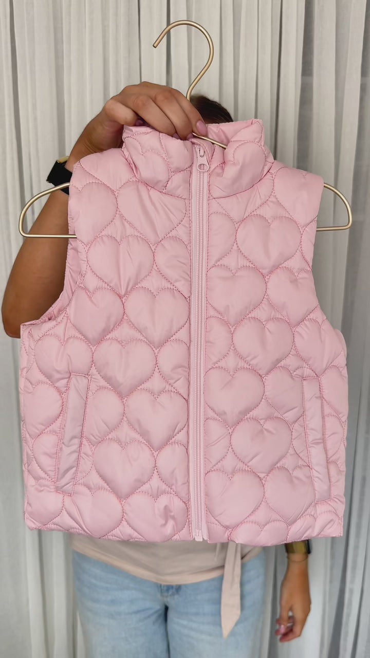 Sweetheart Quilted Puffer Vest